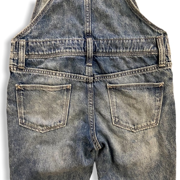 OLD NAVY Denim Overalls Size 8 US/ AU NEW with Manufacturers Distressing NWOT - Picture 9 of 11